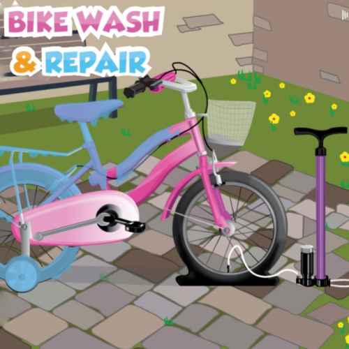 Bike wash and repair Play Bike wash and repair at