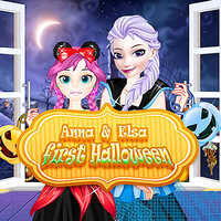 Anna & Elsa First Halloween